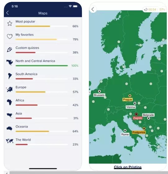 Seterra Geography Quizz Game