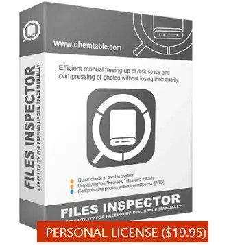 Files Inspector Pro Free License-Free up disk space on your PC