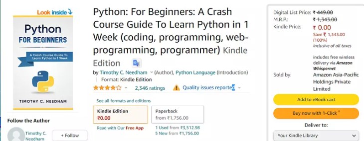 Python For Beginners ebook
