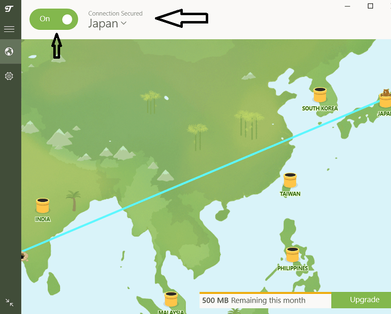 TunnelBear VPN Japan Server