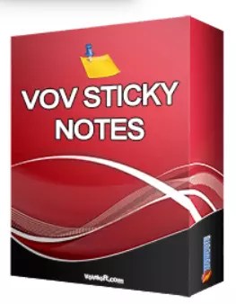 Vov Sticky Notes Free License- Create digital stickers and reminders