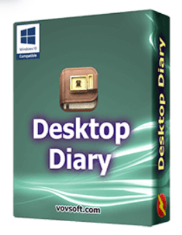 Vovsoft Desktop Diary Free License - Journal app for Windows