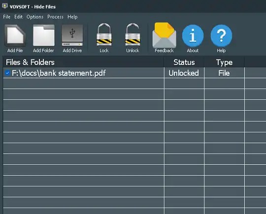 VovSoft Hide Files UI