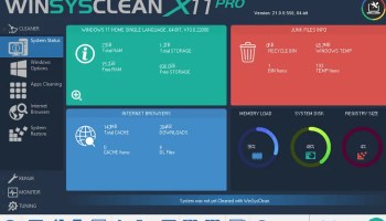 WinSysClean X11 PRO UI