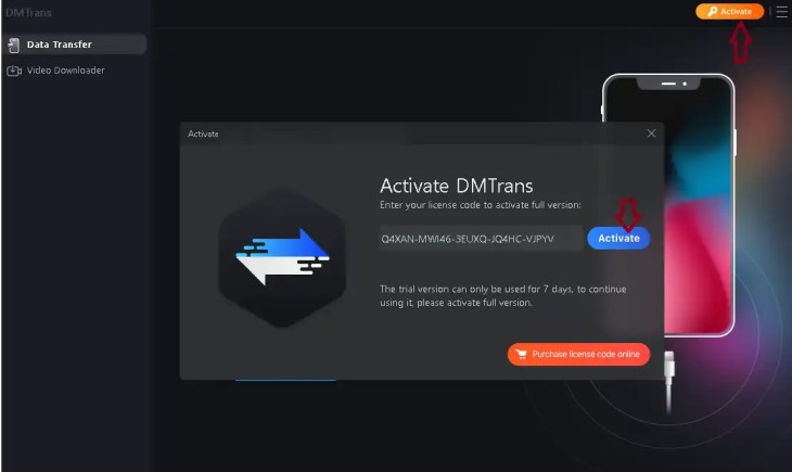 DMTrans License code