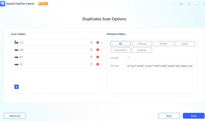 EaseUS DupFiles Cleaner