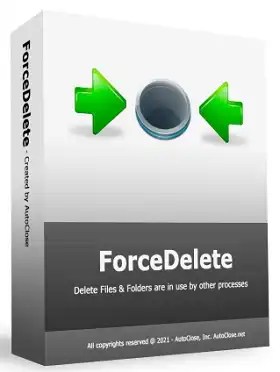 ForceDelete Pro Free License - Delete files & Folders that won't delete without killing Processes