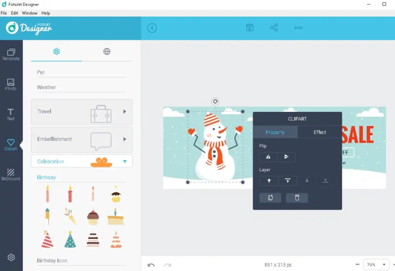 FotoJet Designer UI