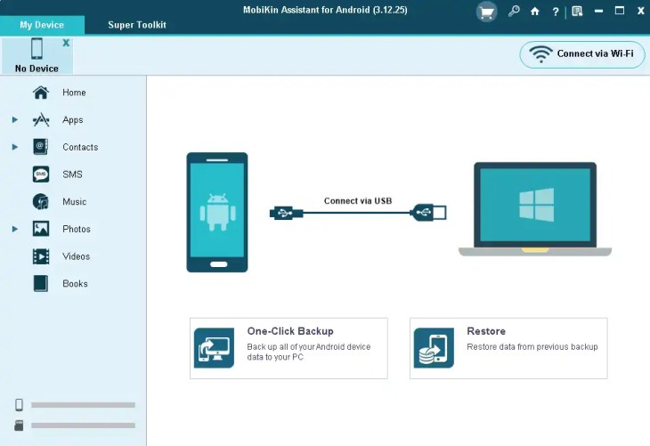MobiKin Assistant for Android UI