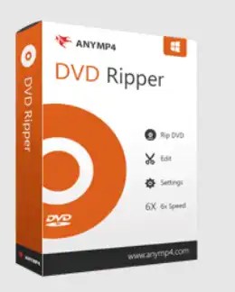 AnyMP4 DVD Ripper Free 1 Year License [Windows]