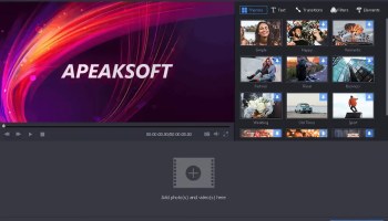 Apeaksoft Slideshow Maker UI