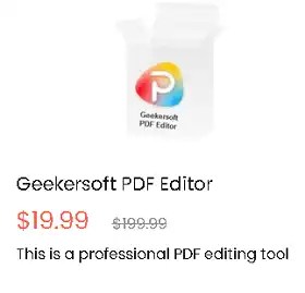 Geekersoft PDF Editor Free License[Windows]
