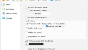 Desktop Secret Lock