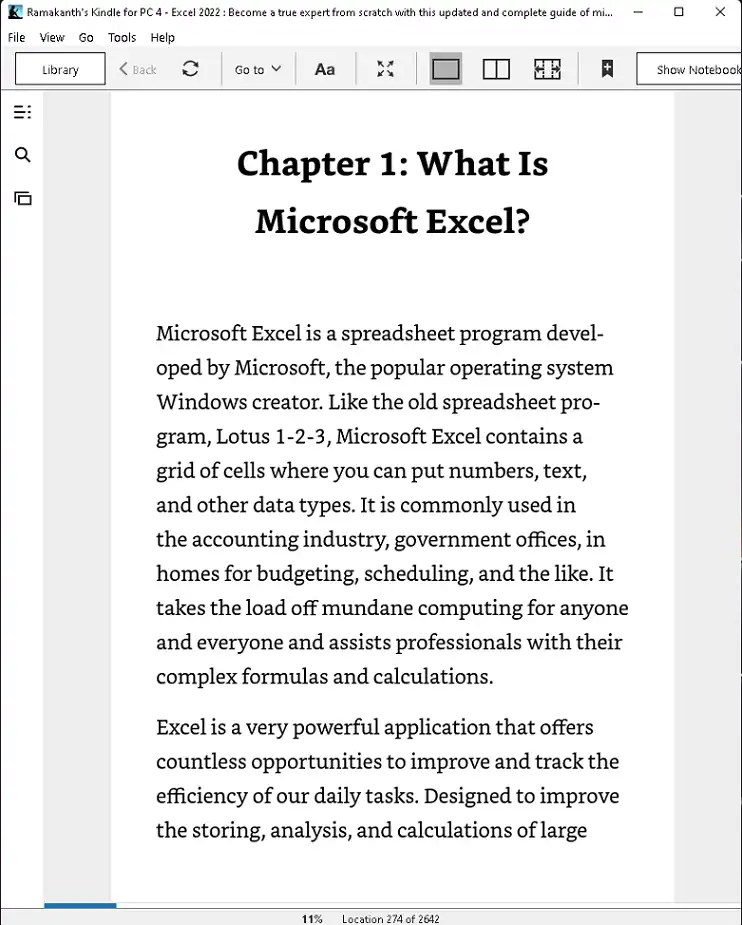 Excel 2022 eBook-Kindle
