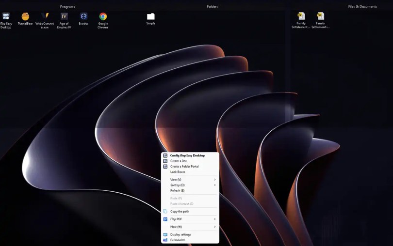 iTop Easy Desktop UI