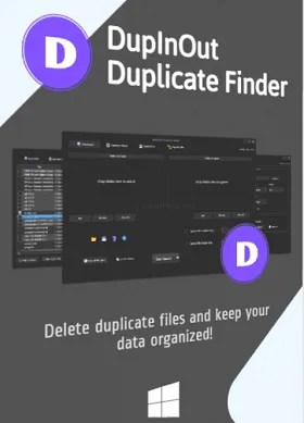 DupInOut Duplicate Finder Box Shot