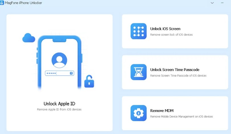 MagFone iPhone Unlocker UI