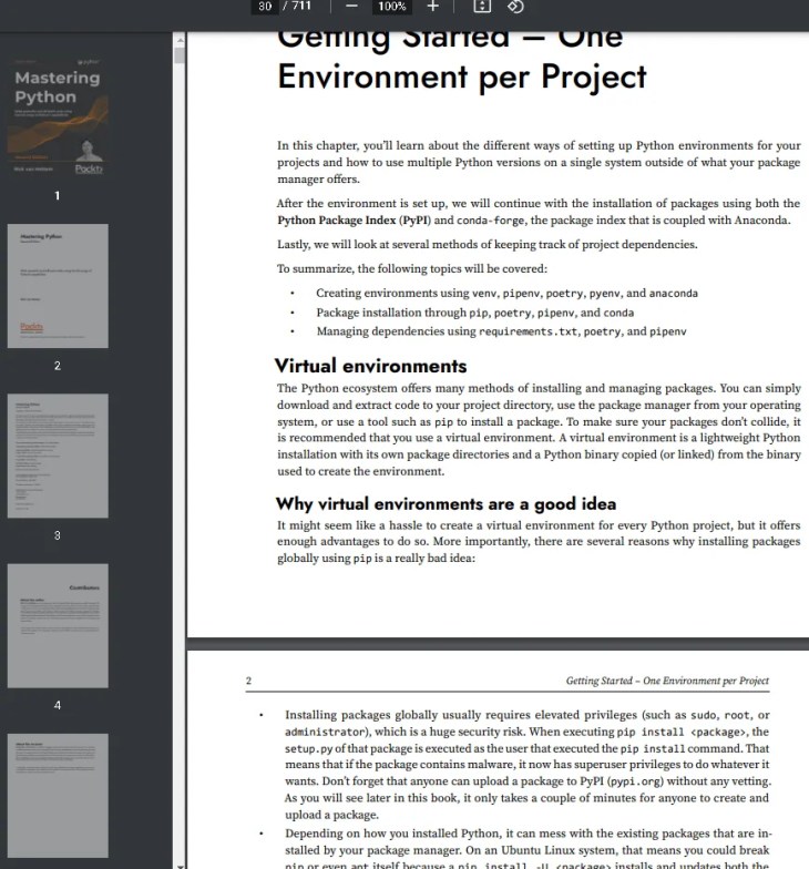 Mastering Python Book