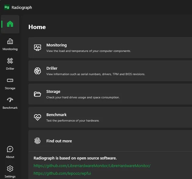 Radiograph UI