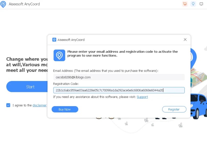 AiseeSoft AnyCoord License Code