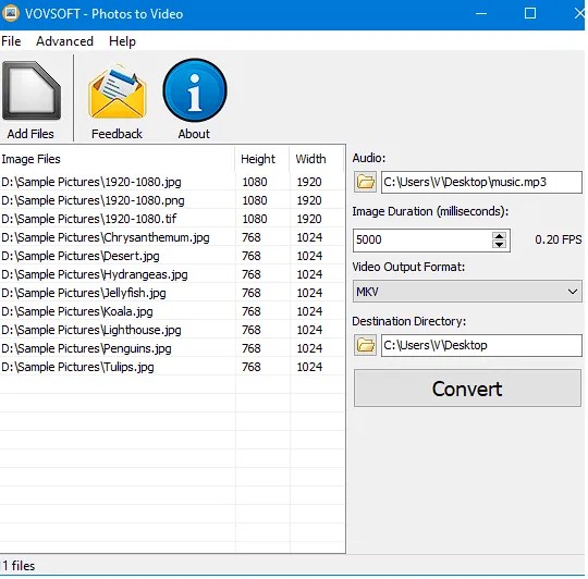 Vovsoft Photos to Video