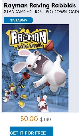 Rayman Raving Rabbids PC Game Now Available for Free