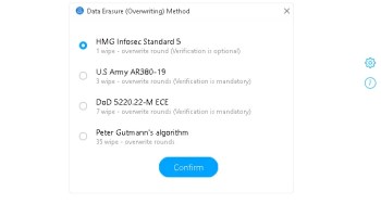 Data Erasure Algorithms of DoYourData File Eraser