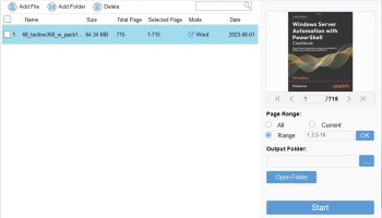 Coolmuster PDF to Word Converter UI-Main Window