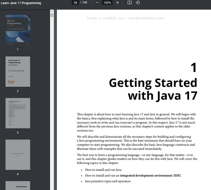 Learn Java 17 Programming eBook
