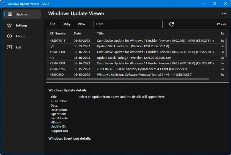 WUView UI