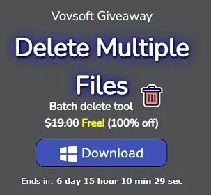 Vovsoft Delete Multiple Files GIveaway-Box Shot