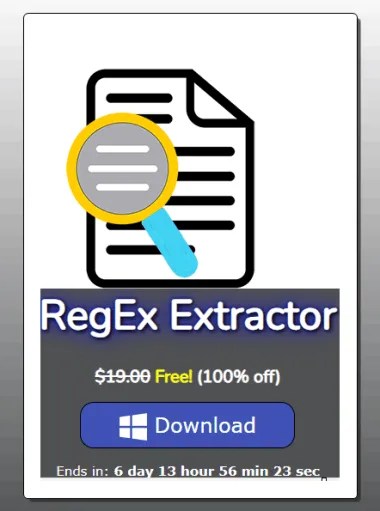 VOVSOFT RegEx Extractor License Worth $19 for Free