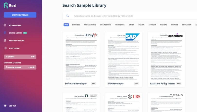 Rezi Ai Resume Builder