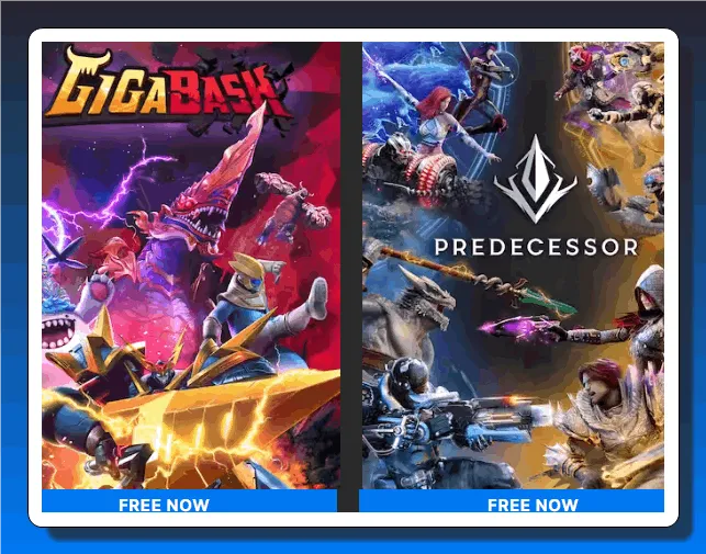 GigaBash and Predecessor games box shot