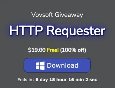 Vovsoft HTTP Requester Giveaway: Free License