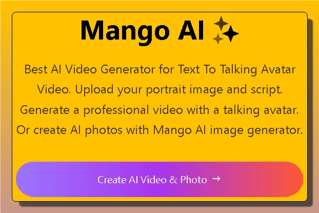 Mango AI Free 3 Months License [AI Video Generator]