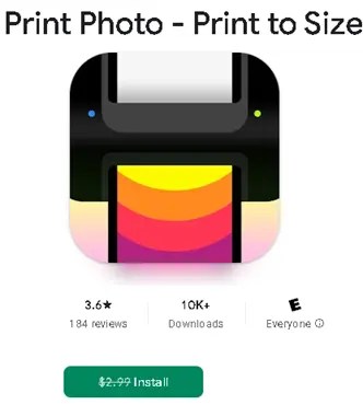Print Photo - Print to Size Android App Now Free
