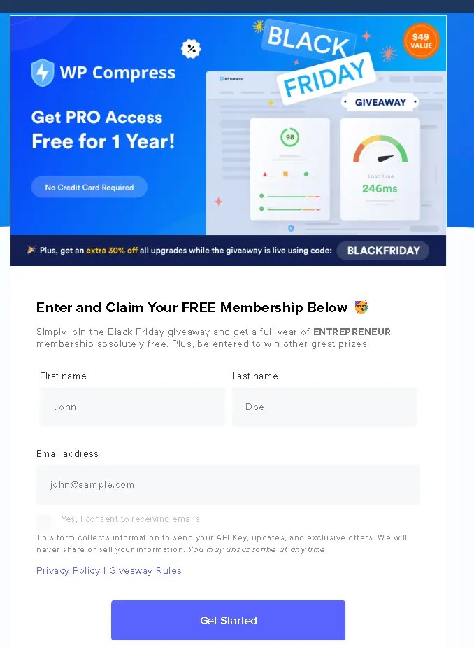 WP Compress PRO Giveaway