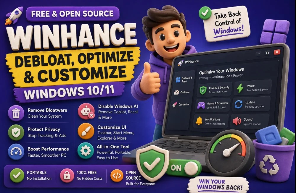 Winhance: The Free App That Hands Windows 11 Back to You