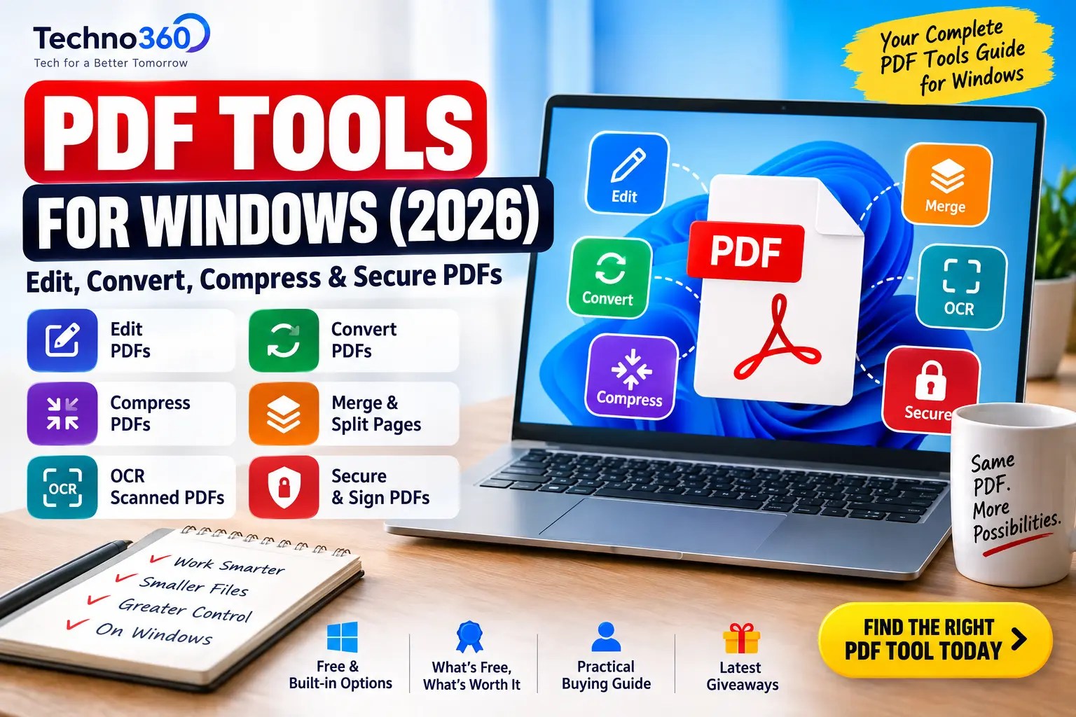 Ultimate Guide to PDF Tools for Windows (2026): Editors, Converters, Security & Free Options