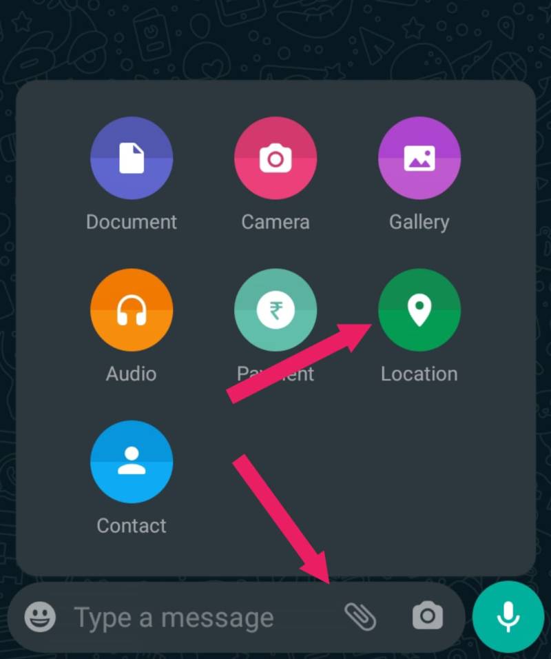 How to share location in whatsapp 2