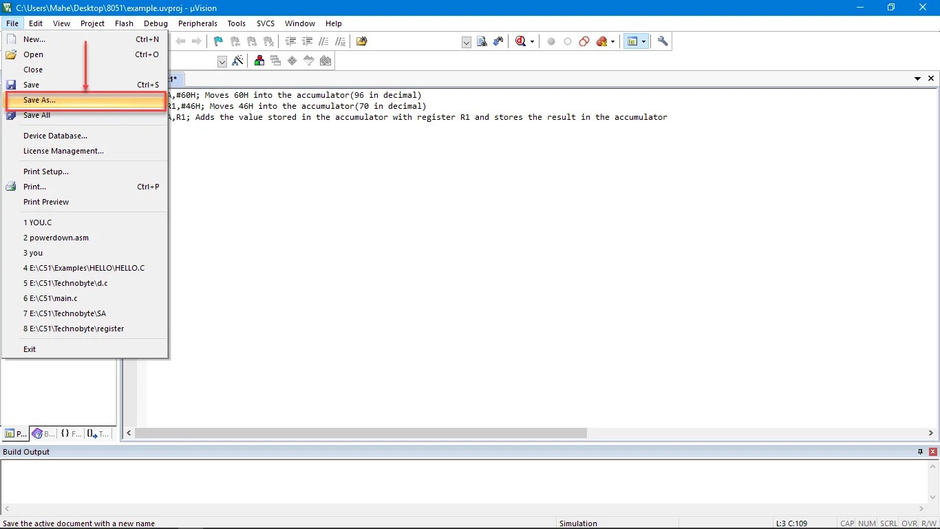 Set up Keil c51 for 8051 microcontroller simulations - A step by step guide