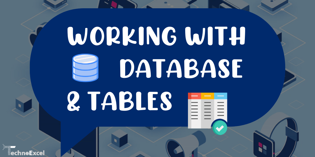 DATABASE MANIPULATION IN MYSQL - TechnoExcel Blog