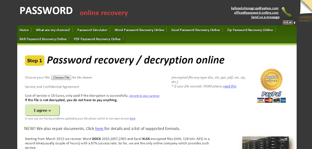 فك تشفير كلمة سر الملفات بدون برامج