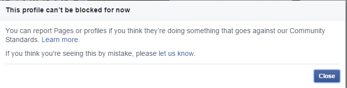 شخص واحد لا تستطيع عمل حظر له علي الفيس بوك