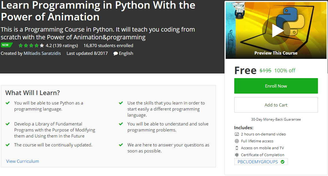 Learn Programming in Python With the Power of Animation