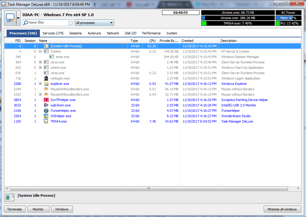 MiTeC Task Manager DeLuxe