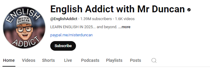 English- Addict- with -Mr Duncan