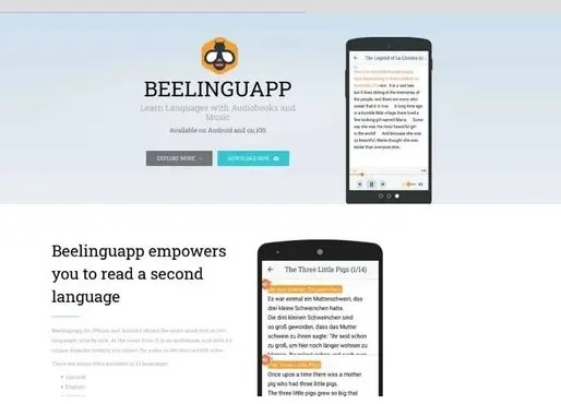 Beelinguapp -تطبيق- لتطوير- مهارة- القراءة -في -اللغة -الإنجليزية