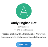 بوت -ANDY- لتعلم- اللغة- الإنجليزية